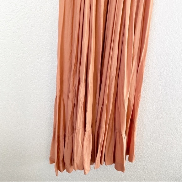 SWF Ruffle Hem Maxi Dress Deep Plunge Medium - Picture 10 of 12